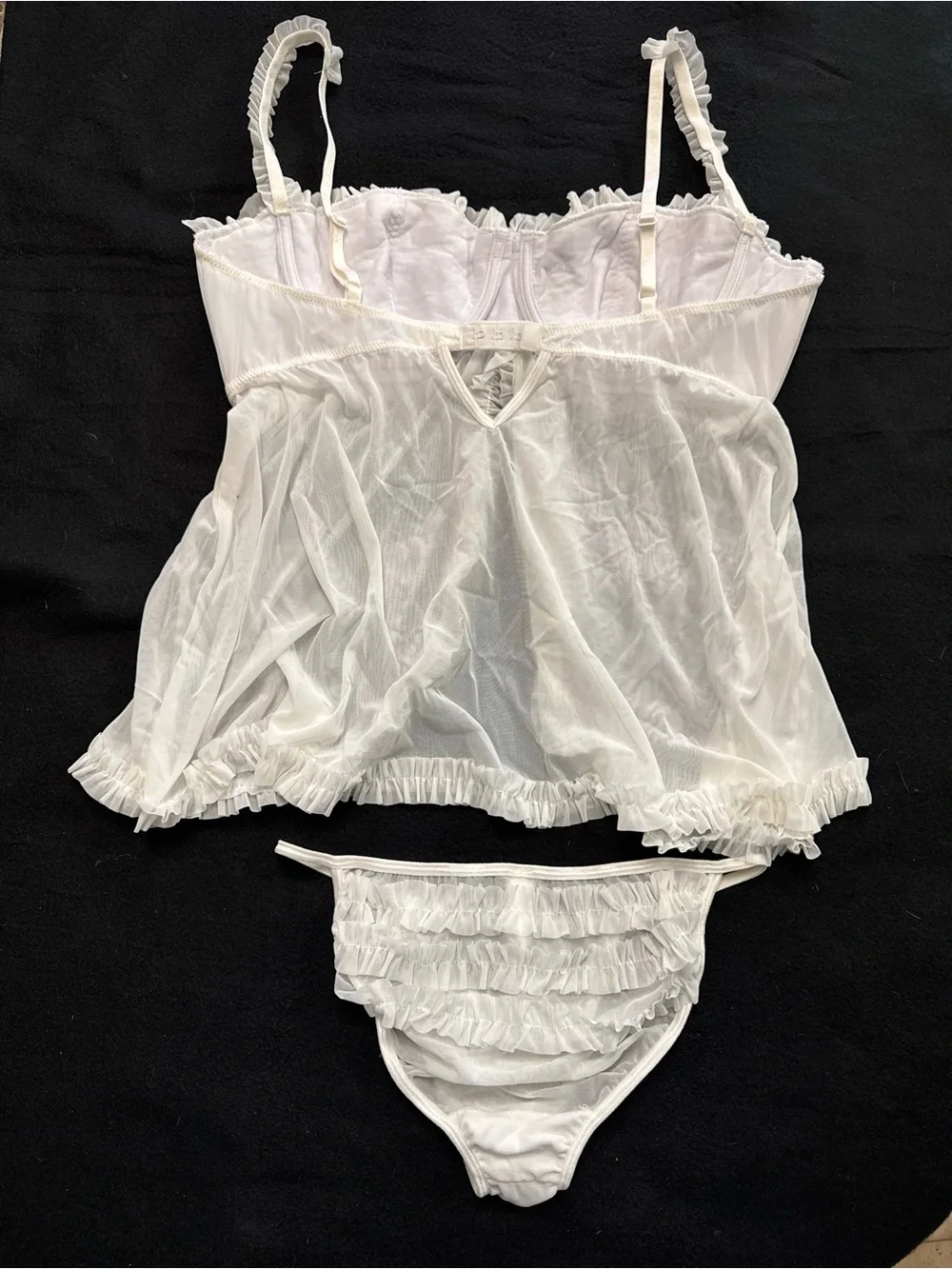 Fredericks of Hollywood sheer white